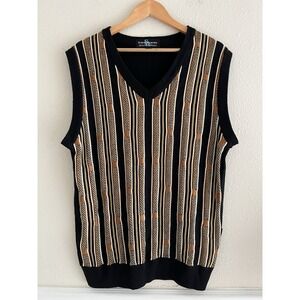 Steve Harvey Celebrity Edition Men's Sweater Vest Large Multi Academia Teacher